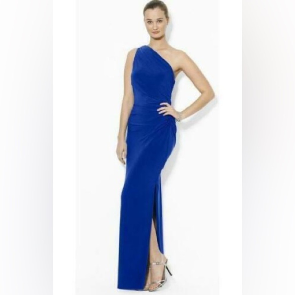 LIKE NEW! Royal blue one shoulder dress Excellent condition; like new